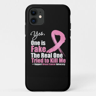 Yes One is Fake Breast Cancer Case-Mate iPhone Case
