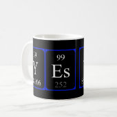 Yes periodic table name mug (Front Left)
