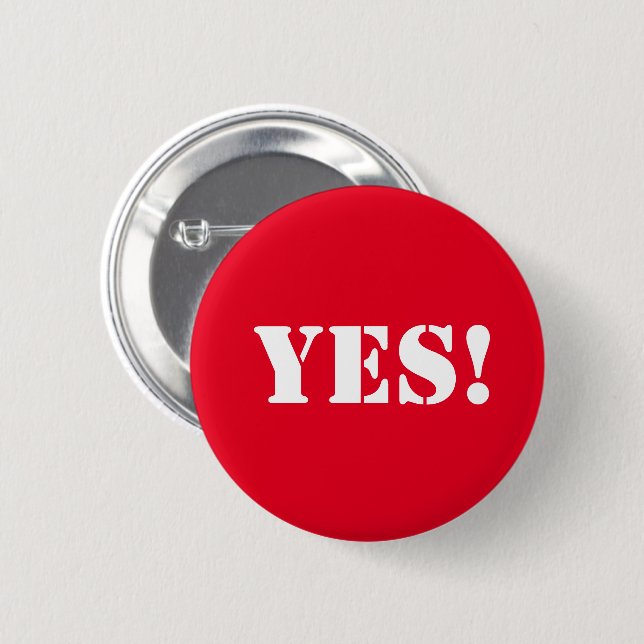 YES! respect, choice, statement - button (Front & Back)