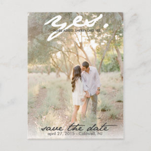 Yes. Save The Date Postcard