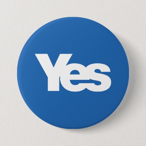 Image of Yes Scotland Scottish Independence 2014 7.5 Cm Round Badge