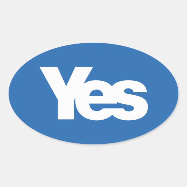 Yes Scotland Scottish Independence 2014 sticker (Front)