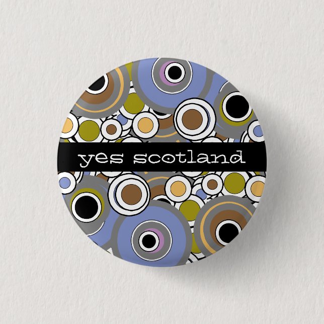 Yes Scotland Scottish Independence Button Badge (Front)