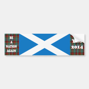 Yes Scotland Tartan Bumper Sticker