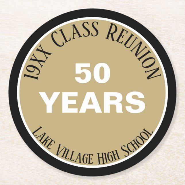 YES! Special 50th class reunion coaster (Front)