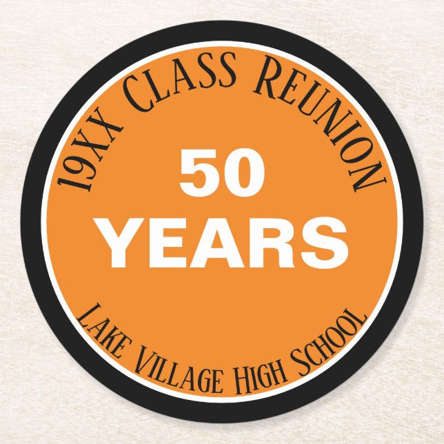 YES! Special 50th class reunion coaster (Front)