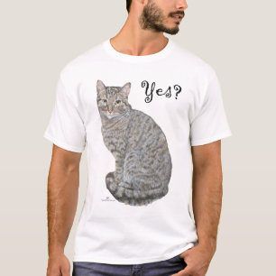 Yes? Tabby Cat is Open T-Shirt