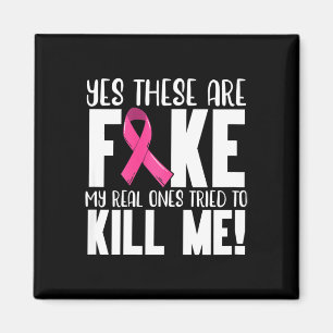 Yes These Are Fake Breast Cancer Awareness Month P Magnet