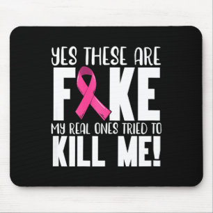 Yes These Are Fake Breast Cancer Awareness Month P Mouse Mat