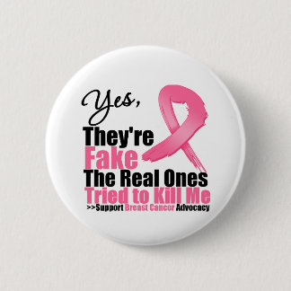 YES They're fake....My real ones tried to kill me 6 Cm Round Badge
