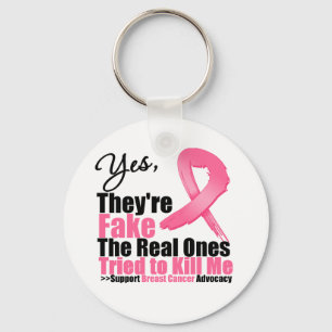 YES They're fake....My real ones tried to kill me Key Ring