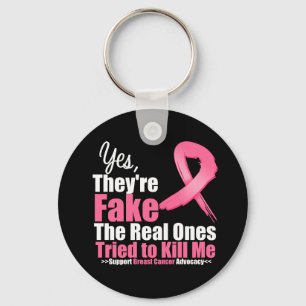 YES They're fake....My real ones tried to kill me Key Ring