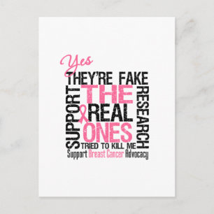 Yes They're Fake The Real Ones Tried To Kill Me Postcard