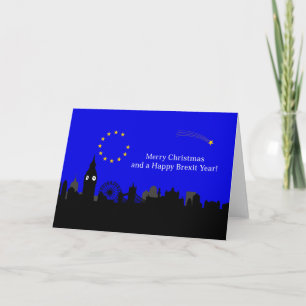 YES TO BREXIT, Merry Xmas and a Happy Brexit Year: Card