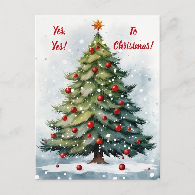 Yes to Christmas! Postcard (Front)