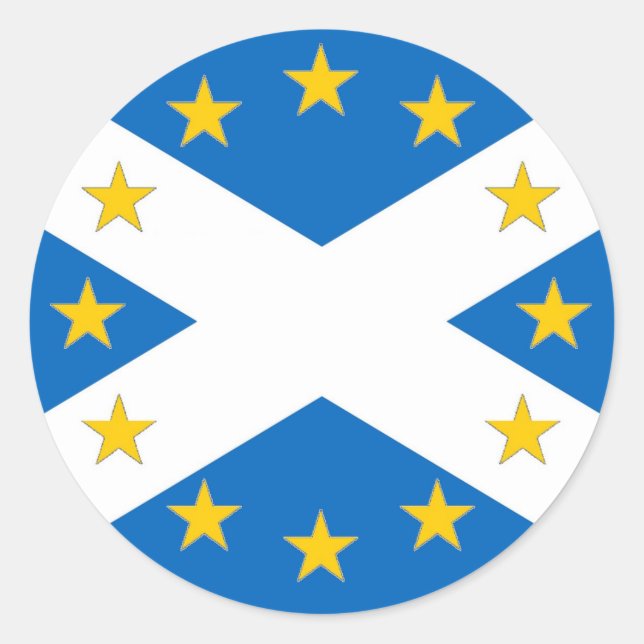 Yes to Independant European Scotland Flag Classic Round Sticker (Front)