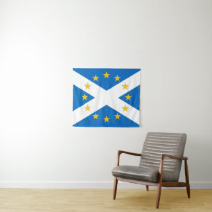 Yes to Independant European Scotland Flag Tapestry