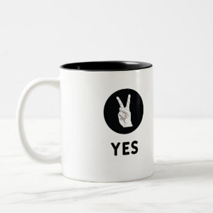 Yes Two-Tone coffee mug