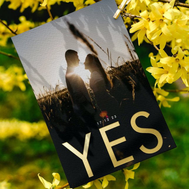 YES | Ultra Modern Gold Photo Save Our Date (Creator Uploaded)