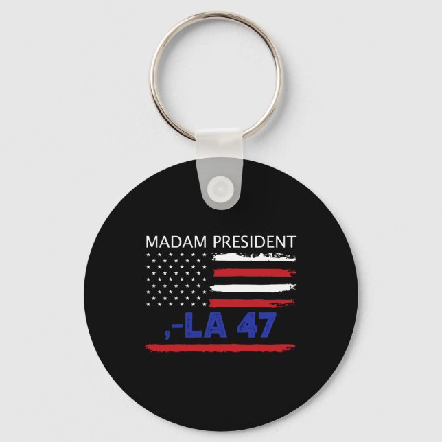 Yes We Are Voting For Kamala Harris Madam Presiden Key Ring (Front)