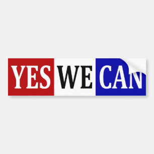 Yes We Can Bumper Sticker