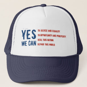YES WE CAN flag v1 Hat