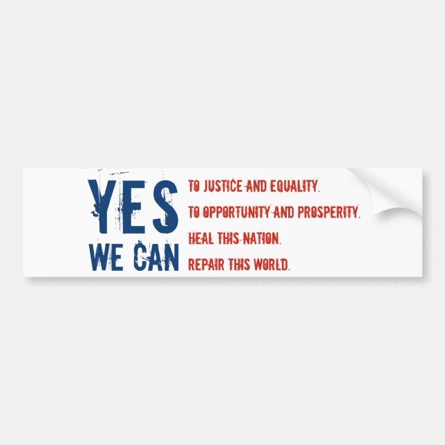 YES WE CAN flg v1 Sticker (Front)