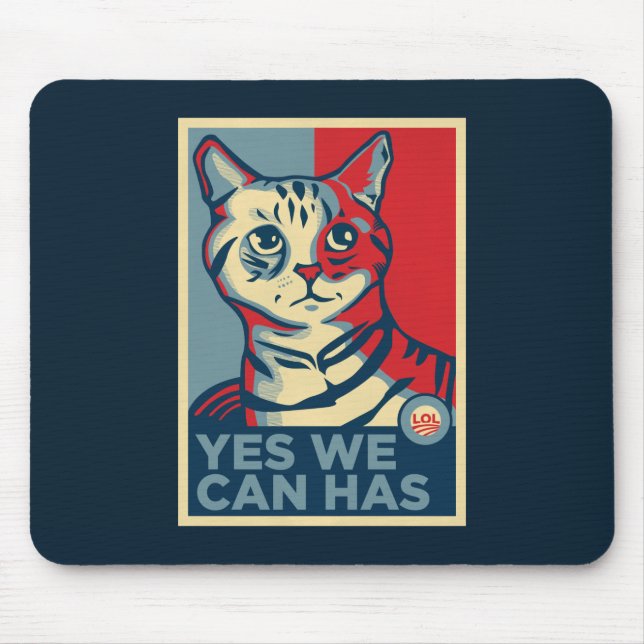 Yes We Can Has Mouse Mat (Front)