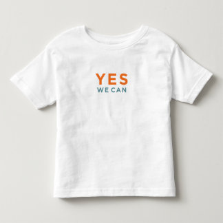 Yes We Can + Obama portrait (2-sided) Toddler T-Shirt