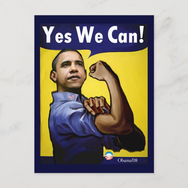 Yes We Can! Postcard (Front)
