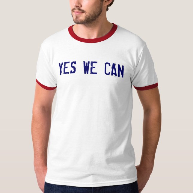 YES WE CAN w/ Lyrics on back T-Shirt (Front)