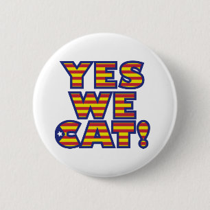 yes-we-cat 6 cm round badge