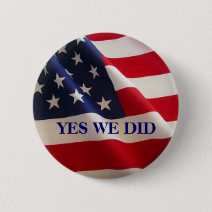 YES WE DID 6 CM ROUND BADGE