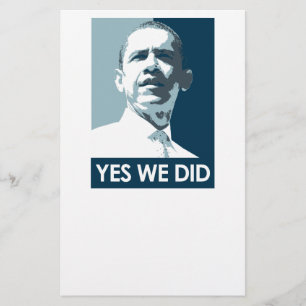 Yes we did Poster 1 Stationery