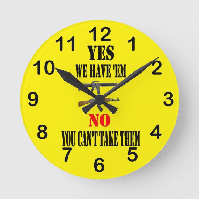 YES WE HAVE THEM ROUND CLOCK (Front)