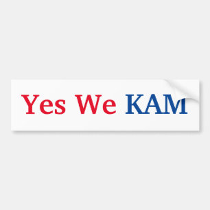 Yes We Kam - Elect Kamala Harris Bumper Sticker