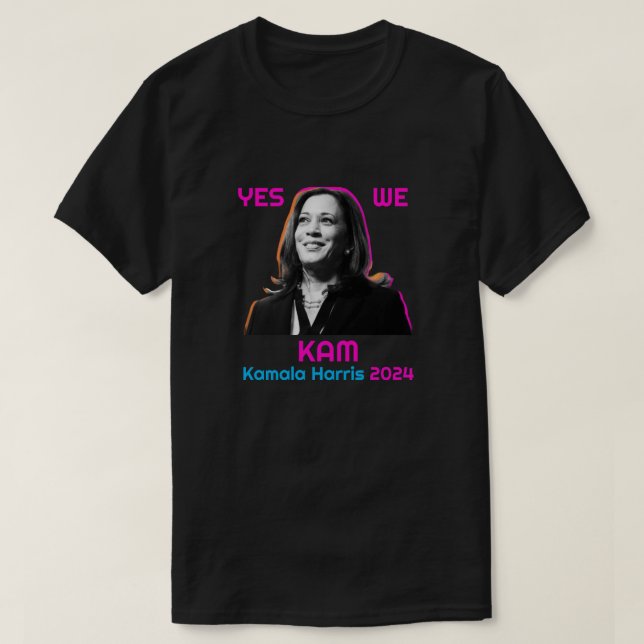 Yes We Kam Kamala Harris 2024  T-Shirt (Design Front)