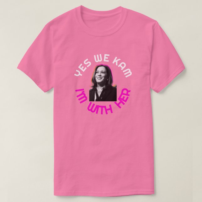 Yes We Kam Kamala T-Shirt (Design Front)