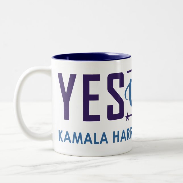 YES WE KAM! Two-Tone COFFEE MUG (Left)