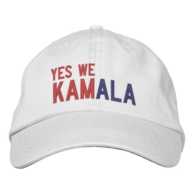 Yes We Kamala Embroidered Hat (Front)