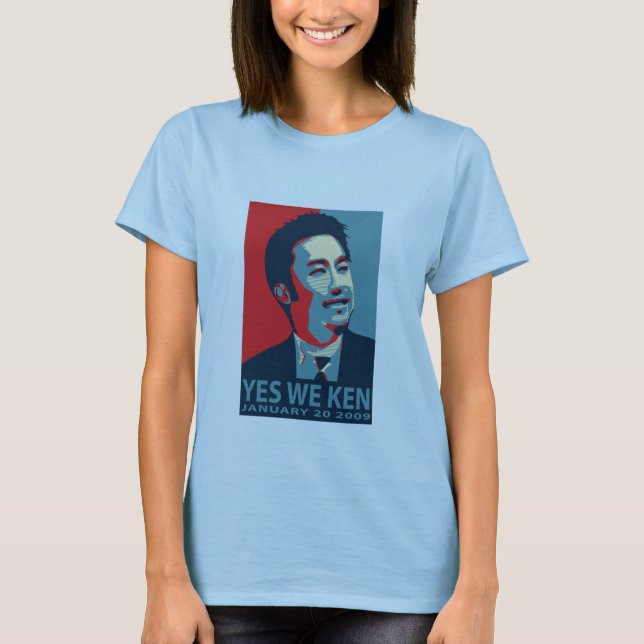 Yes We Ken (Obama) - Woman's Baby T - Customised T-Shirt (Front)