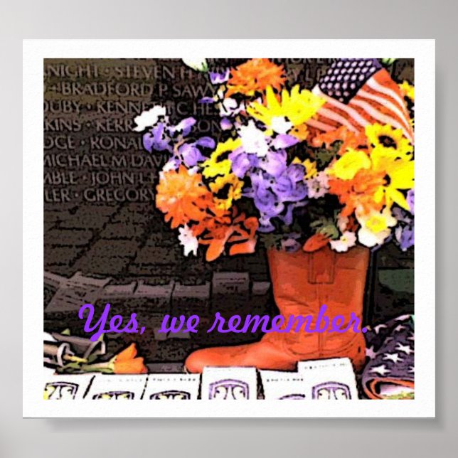 Yes We Remember Poster (Front)