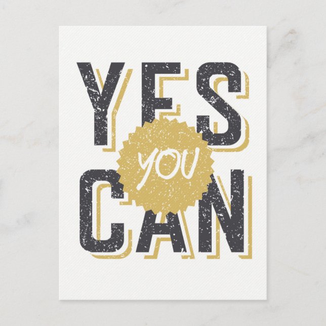 Yes You Can 3 Postcard (Front)