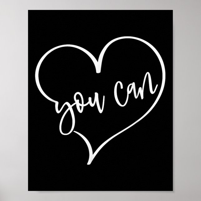 Yes You Can Do It Anything Motivation For Women Te Poster (Front)