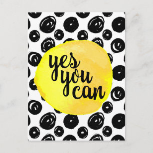 Yes You Can Quote Postcard