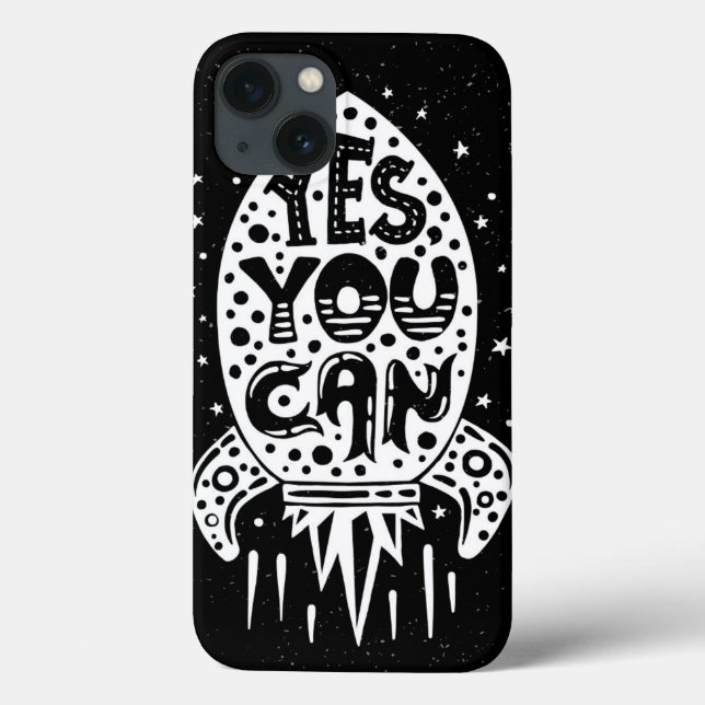 Yes You Can Rocketship Case-Mate iPhone Case (Back)