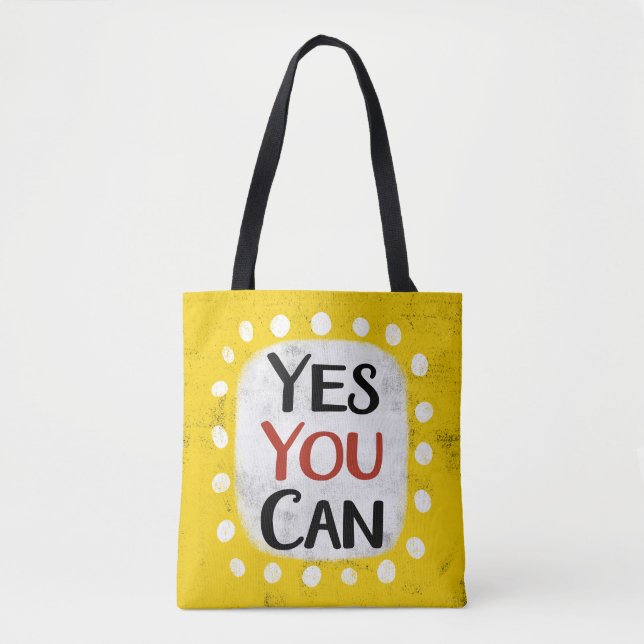 Yes You Can Tote Bag (Front)
