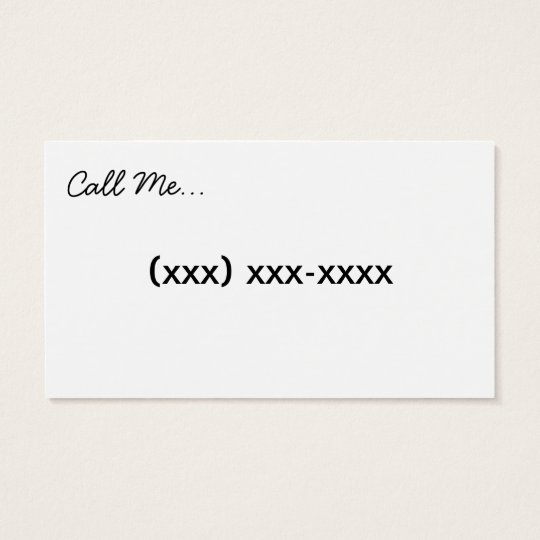 YES, you're my type Business Card