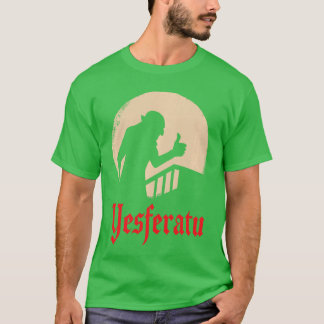 Yesferatu Funny Vampire Horror Movie Parody Premiu T-Shirt