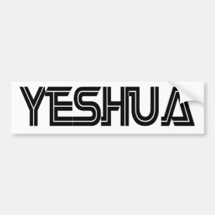 Yeshua Battlestar blanc Bumper Sticker